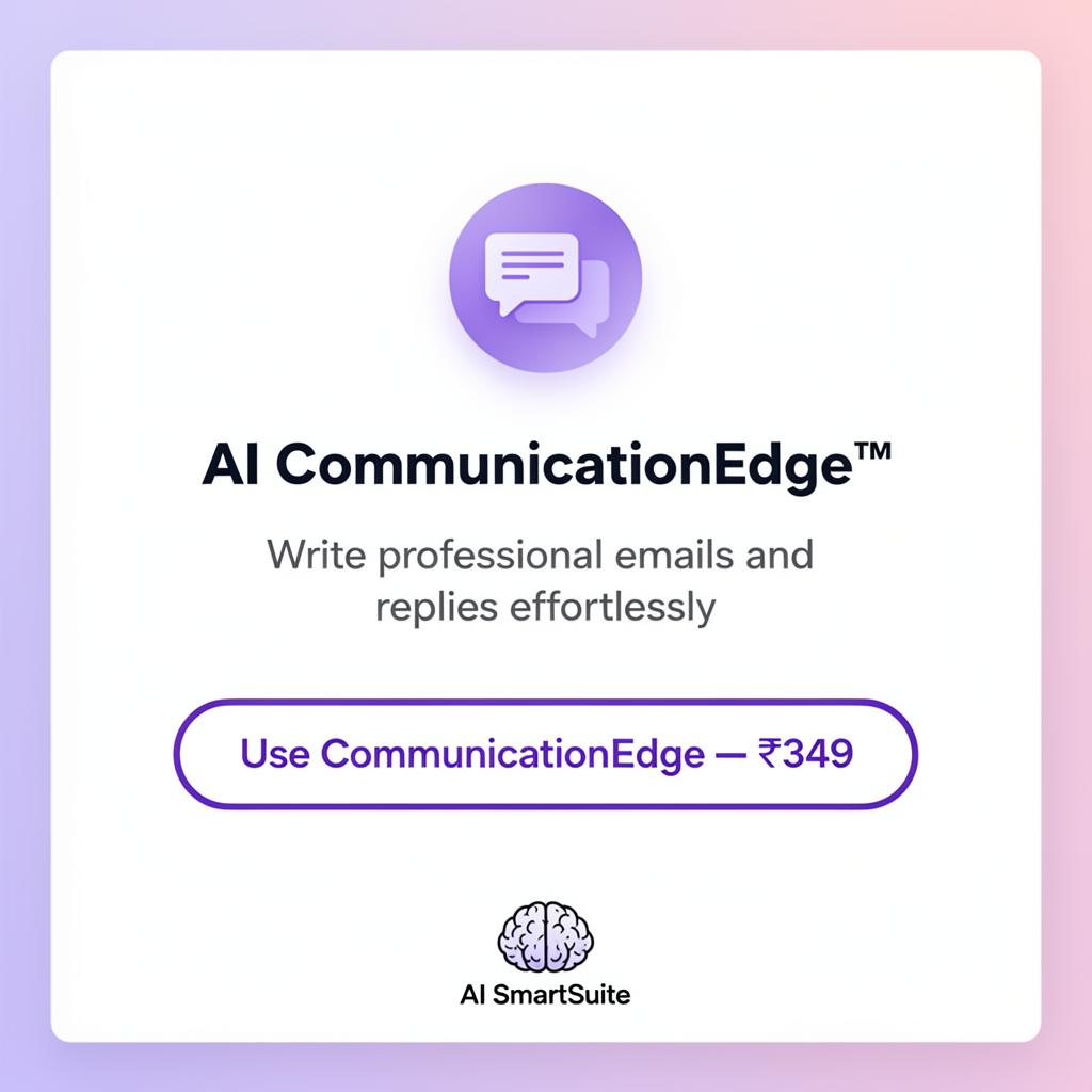 AI CommunicationEdge - Write professional emails effortlessly