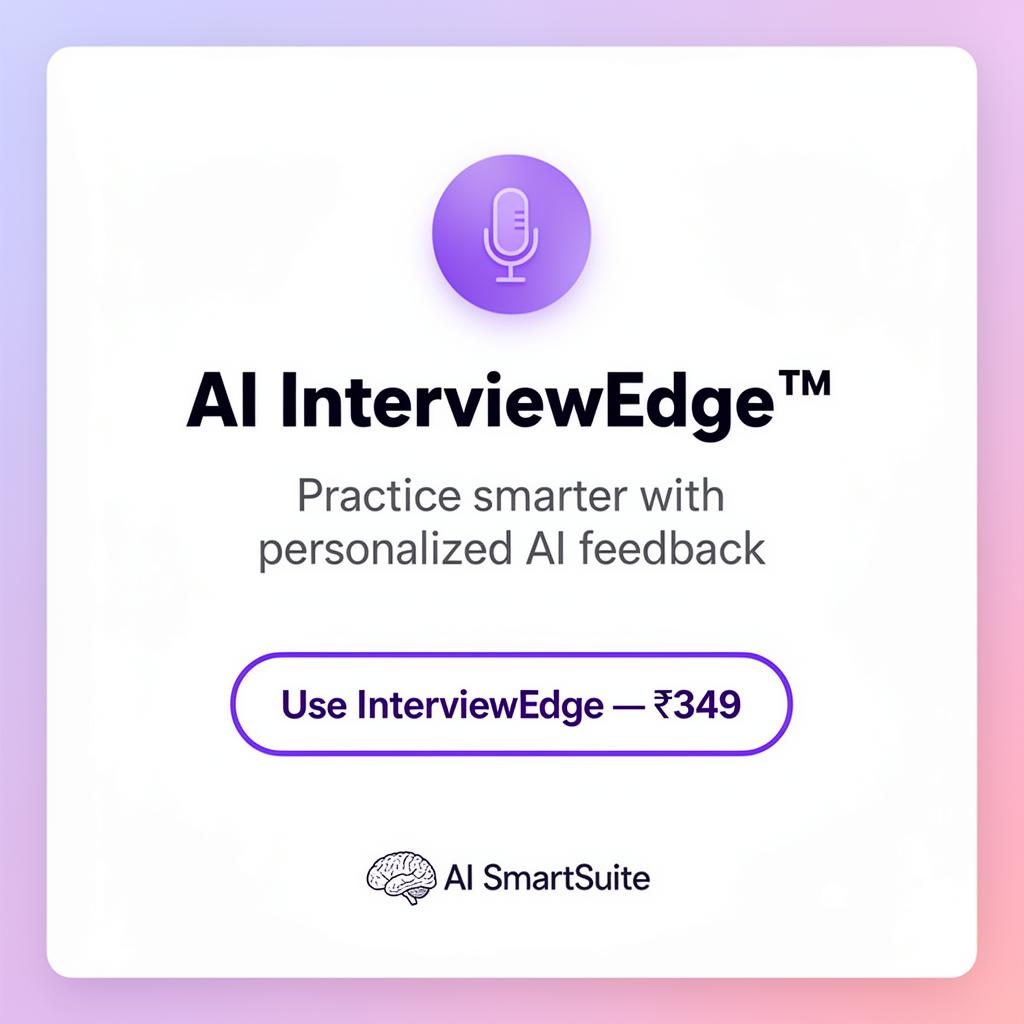 AI InterviewEdge - Practice smarter with AI feedback
