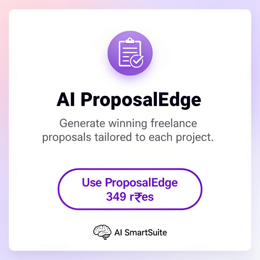 AI ProposalEdge - Generate winning freelance proposals