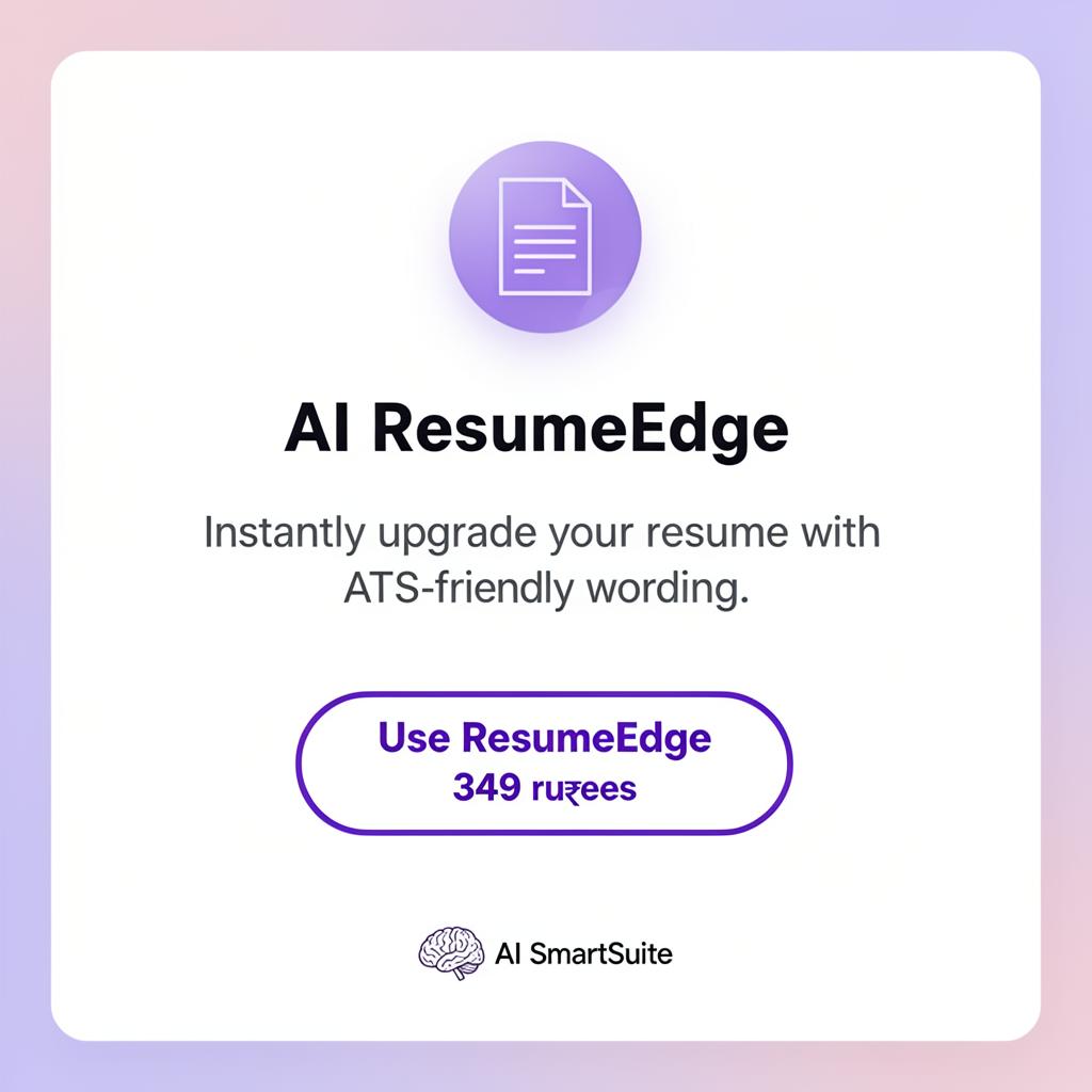 AI ResumeEdge - Instantly upgrade your resume